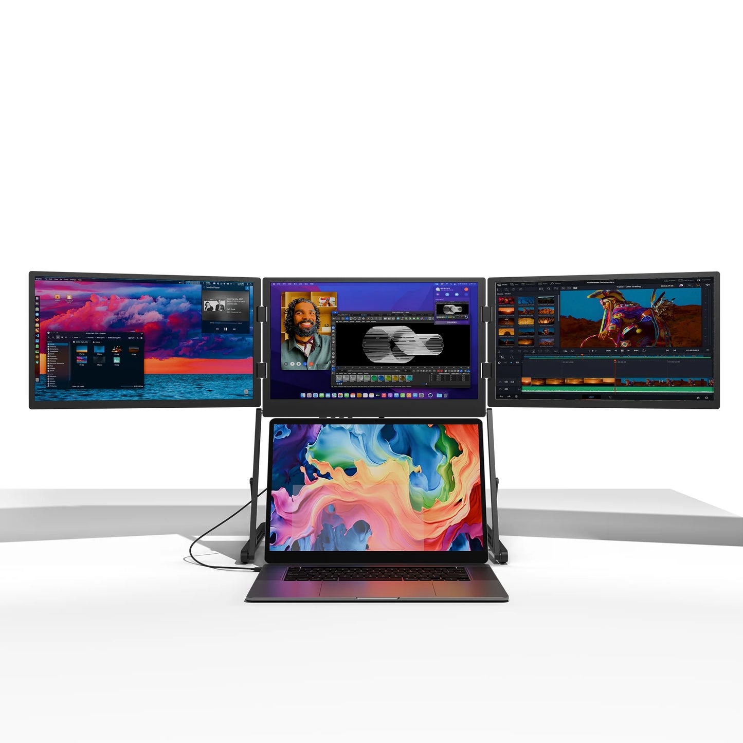 PrexoView Pro Max™ Triple-Screen Laptop Extender